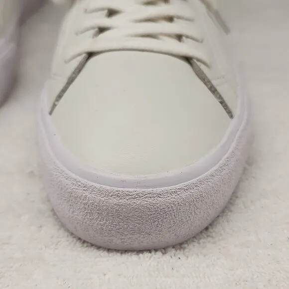 😎MADEWEL SIDEWALK LOWTOP WHITE LEATHER UNISEX SNEAKERS MENS 7.5 LADIES 9 NWOB