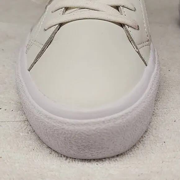 😎MADEWEL SIDEWALK LOWTOP WHITE LEATHER UNISEX SNEAKERS MENS 7.5 LADIES 9 NWOB