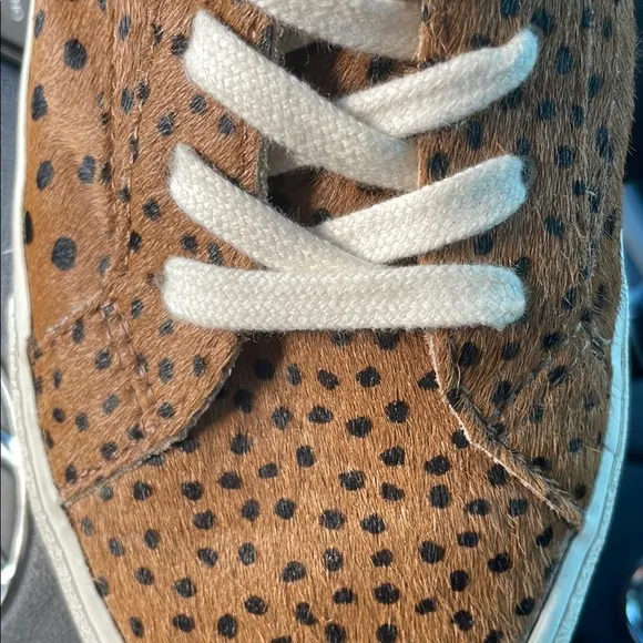 Madewell Brown and Black High-Top Sneakers