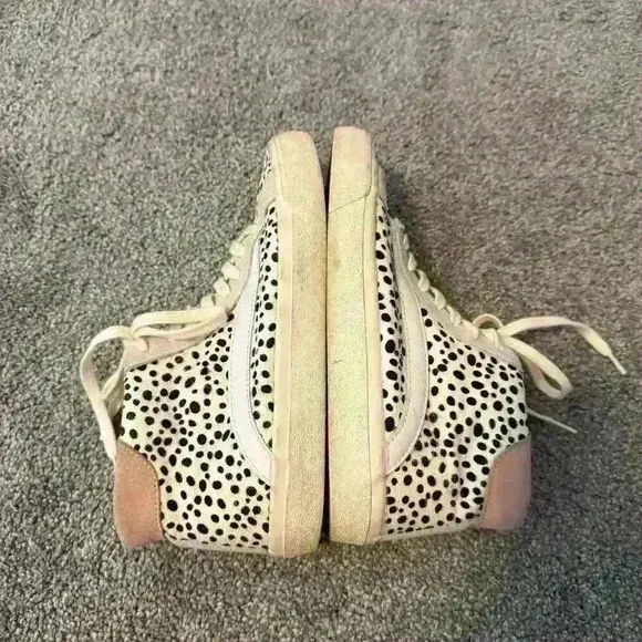 Madewell Calf Hair High Top Sneakers Size 7.5