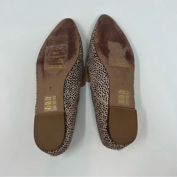 Madewell Frances Skimmer Calf Hair Loafer Shoes Women Size 7 Preppy
