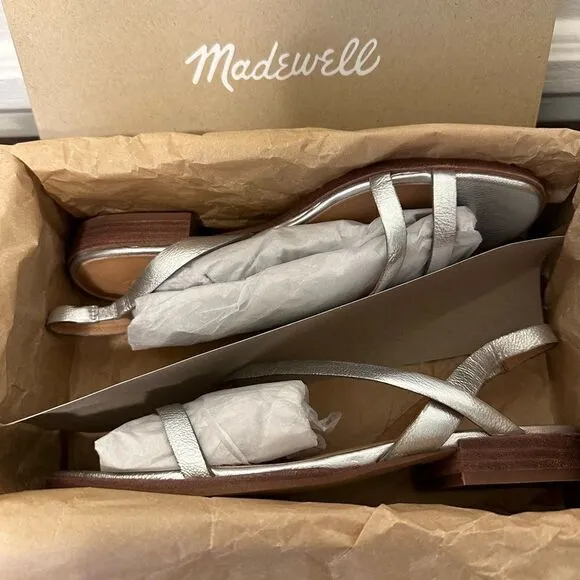 Madewell heide  leather upper&amp; lining  sandal size 7 and 7,5