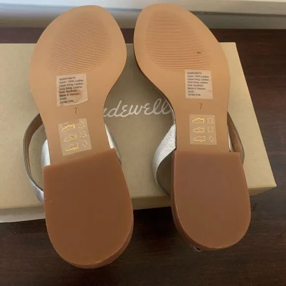 Madewell heide  leather upper&amp; lining  sandal size 7 and 7,5