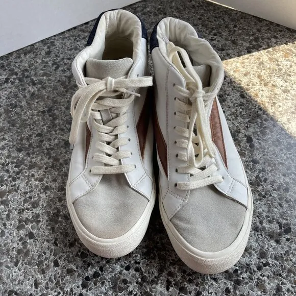 Madewell Sidewalk High Top Skate Sneakers Colorblock Leather Suede Sz Men’s 6.5