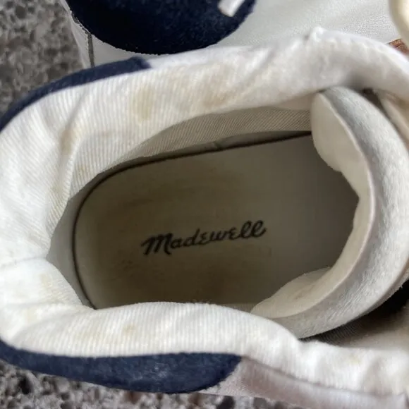 Madewell Sidewalk High Top Skate Sneakers Colorblock Leather Suede Sz Men’s 6.5