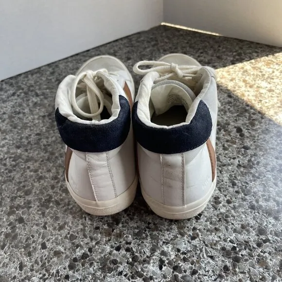 Madewell Sidewalk High Top Skate Sneakers Colorblock Leather Suede Sz Men’s 6.5