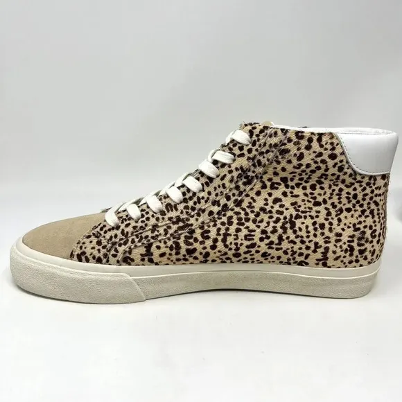 Madewell Sidewalk High-Top Spotted Genuine Calf Hair Sneakers Women’s Size 9