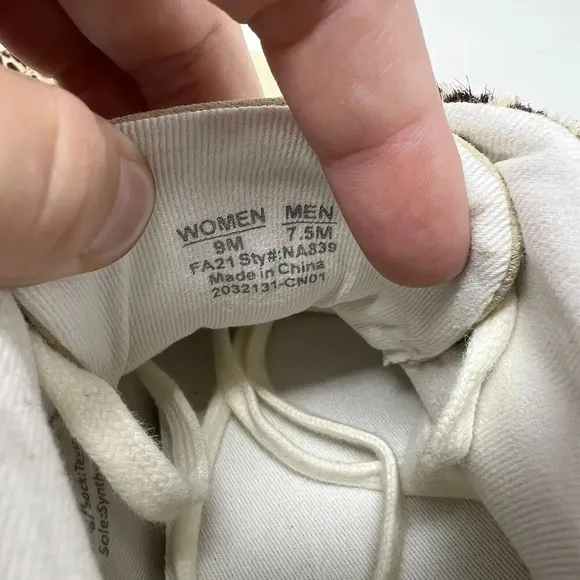 Madewell Sidewalk High-Top Spotted Genuine Calf Hair Sneakers Women’s Size 9