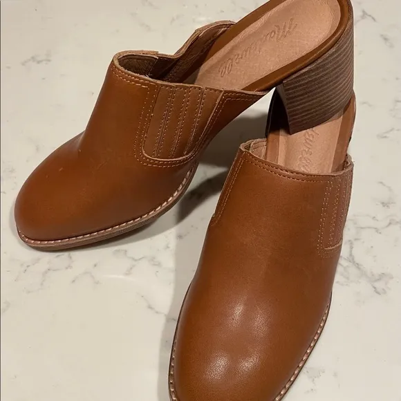 Madewell The Carey Mule in Leather NWOT