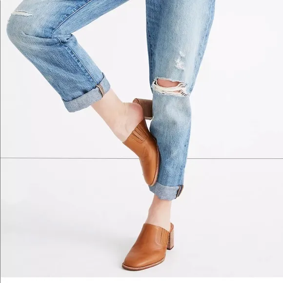 Madewell The Carey Mule in Leather NWOT