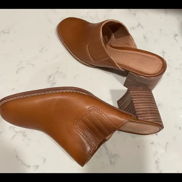 Madewell The Carey Mule in Leather NWOT