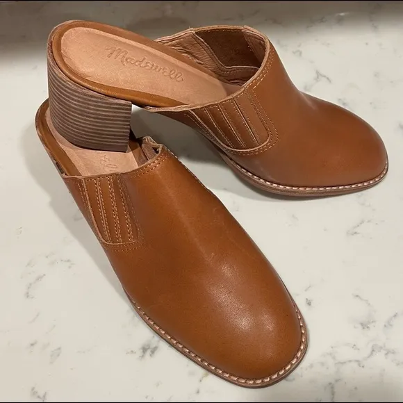 Madewell The Carey Mule in Leather NWOT