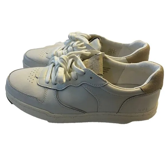 Madewell Womens $98 Court Sneakers White Leather Size 9.5 MC696