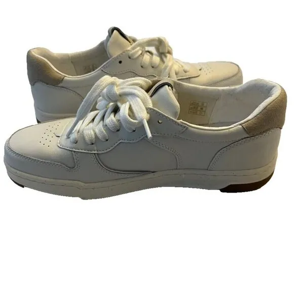 Madewell Womens $98 Court Sneakers White Leather Size 9.5 MC696