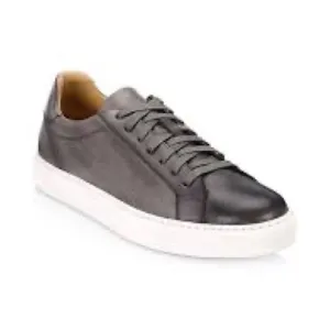 Magnanni Leather Sneakers High Quality Luxury Made In Portugal Gray Mens Size 9