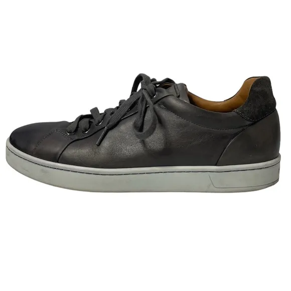 Magnanni Leather Sneakers High Quality Luxury Made In Portugal Gray Mens Size 9