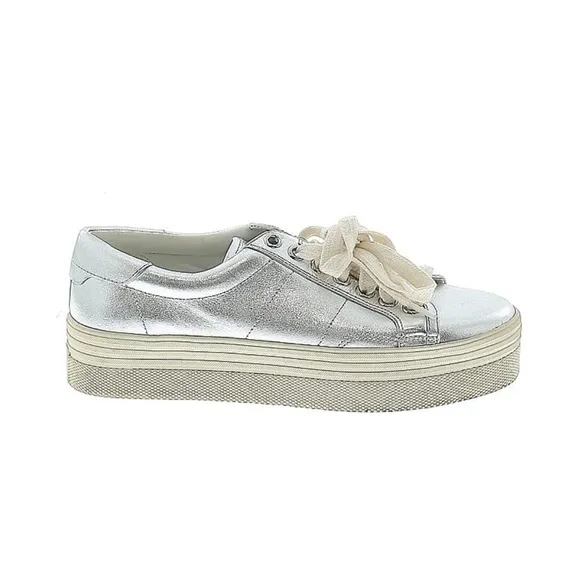 Marc Fisher sneakers in silver metallic.  Size 5.5