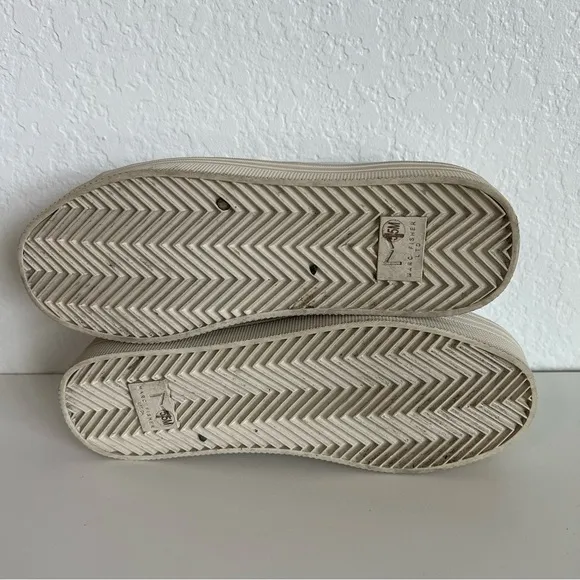 Marc Fisher sneakers in silver metallic.  Size 5.5