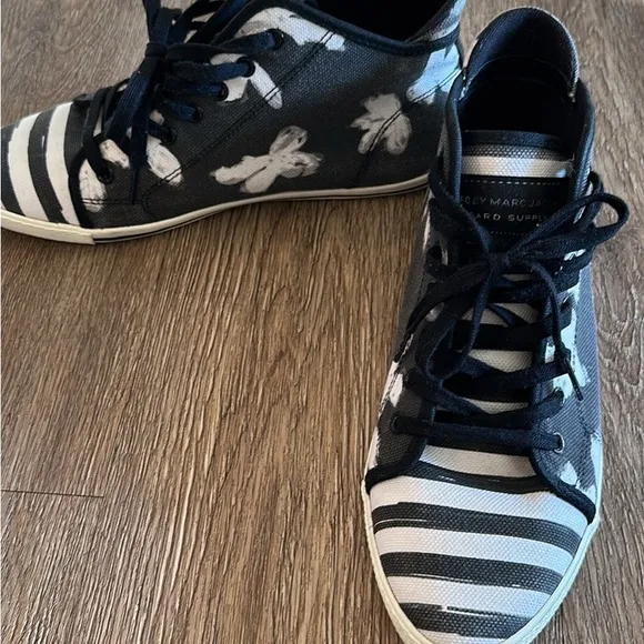 Marc Jacobs Black and White High-Top Sneakers