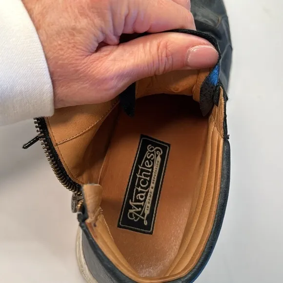 Matchless high top leather sneakers size 9