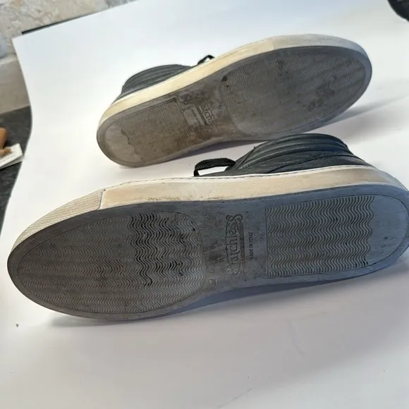 Matchless high top leather sneakers size 9