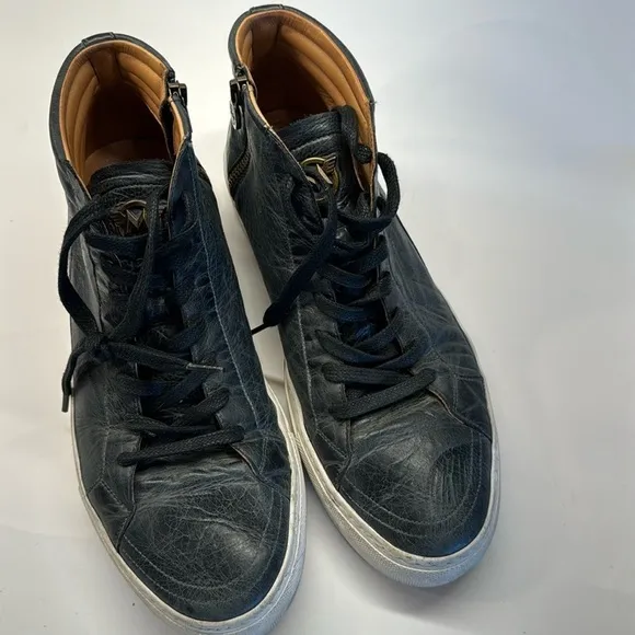 Matchless high top leather sneakers size 9