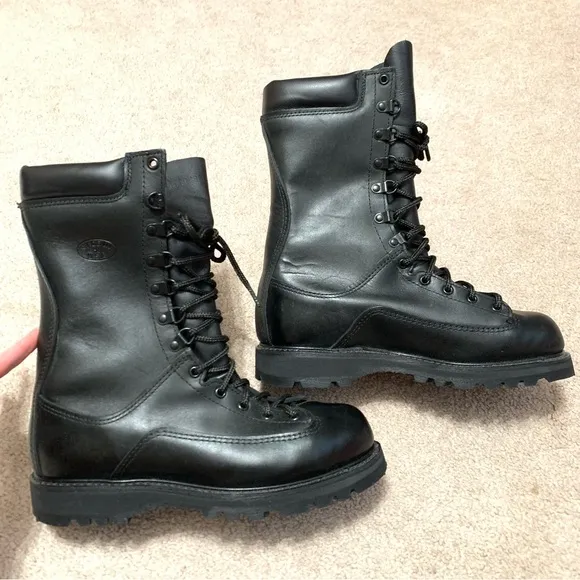 Matterhorn 1949 gore-Tex 10” black combat boots 200g Thinsulate Mens Sz 8.5