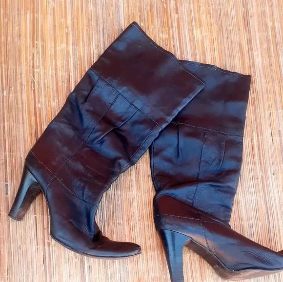 MAX&amp;Co Leather Slouchy boots knee high 39