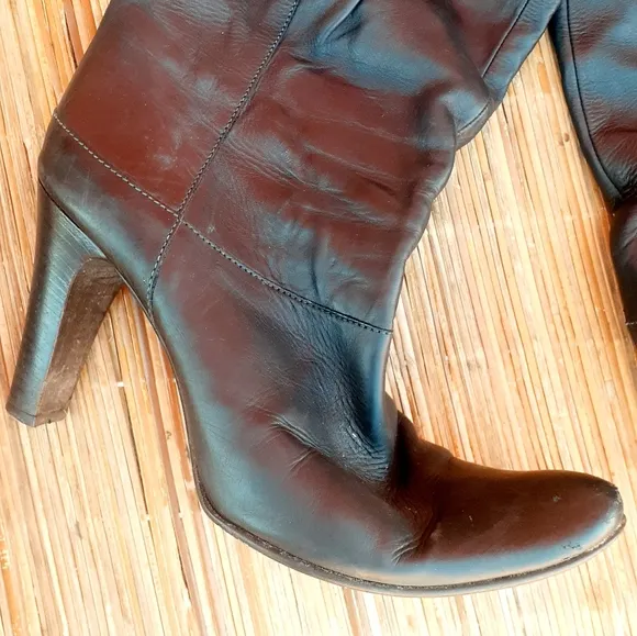 MAX&amp;Co Leather Slouchy boots knee high 39