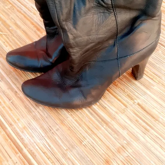 MAX&amp;Co Leather Slouchy boots knee high 39