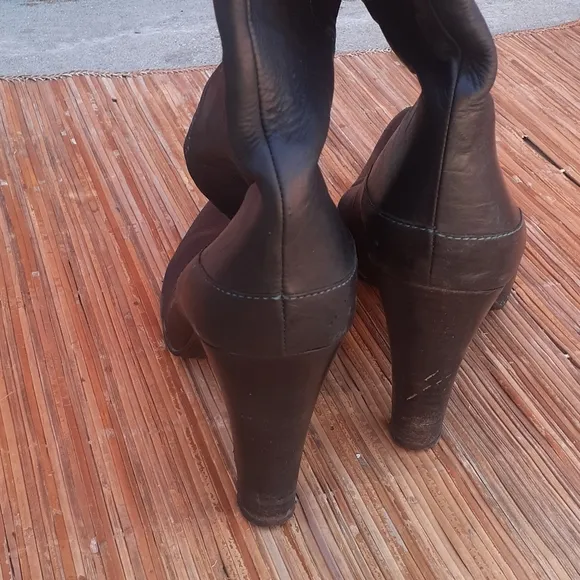 MAX&amp;Co Leather Slouchy boots knee high 39
