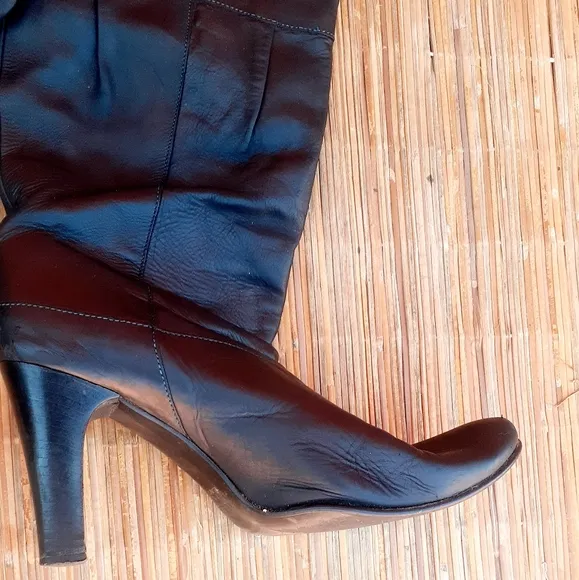 MAX&amp;Co Leather Slouchy boots knee high 39