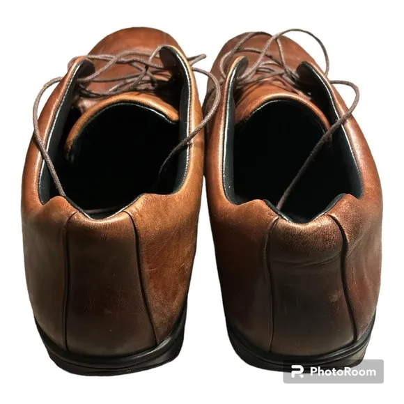 MBT MEN’S KABISA TOFFEE LEATHER OXFORD COMFORT ROCKER TONING SHOES US‎ 11-11.5