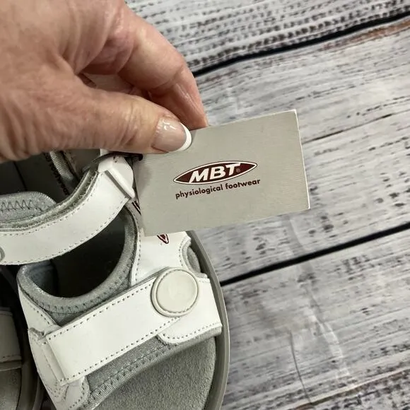 MBT Physiological Footwear Sandals Shoes size 6 Women Kisumu White Comfort