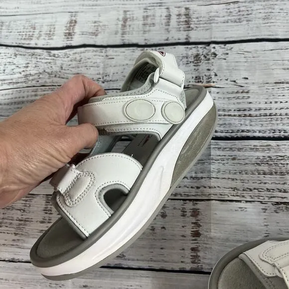 MBT Physiological Footwear Sandals Shoes size 6 Women Kisumu White Comfort