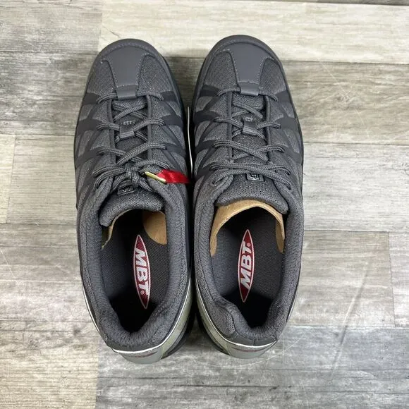 MBT Sport 3 Shoes Men's 5-5.5 Gray Rocker Bottom Walking Sneakers Comfort