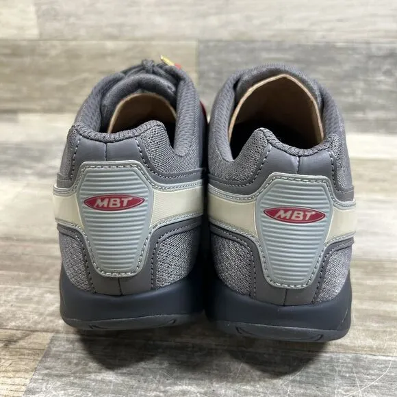 MBT Sport 3 Shoes Men's 5-5.5 Gray Rocker Bottom Walking Sneakers Comfort