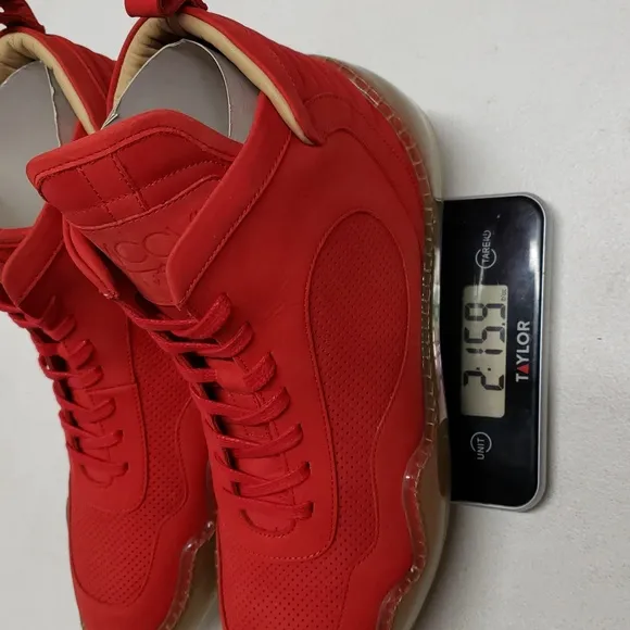 MCCVIII (Twelve-O-Eight) Sneakers Men's Size 44 (US Size 10) Red High Top