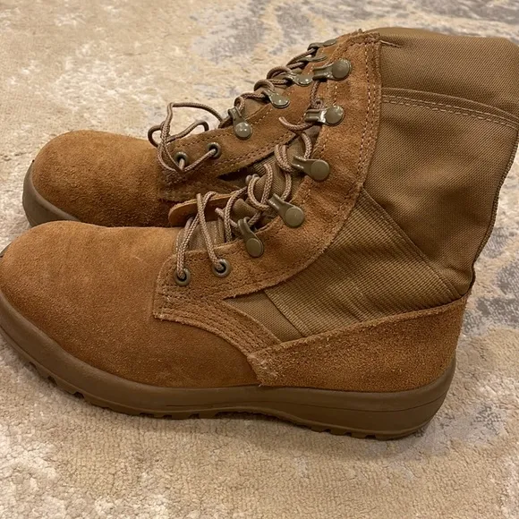 MCRAE MIL-SPEC 8&quot; Coyote Hot Weather Steel-Toe Boots Size 04.5 W