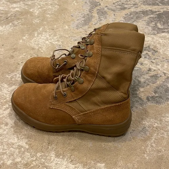 MCRAE MIL-SPEC 8&quot; Coyote Hot Weather Steel-Toe Boots Size 04.5 W