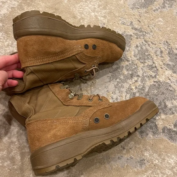 MCRAE MIL-SPEC 8&quot; Coyote Hot Weather Steel-Toe Boots Size 04.5 W
