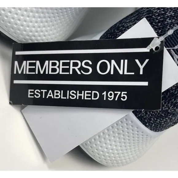 MEMBERS ONLY Mens US 10M Navy Breathable Slip-On Athletic SHOES Sneakers NWT NEW