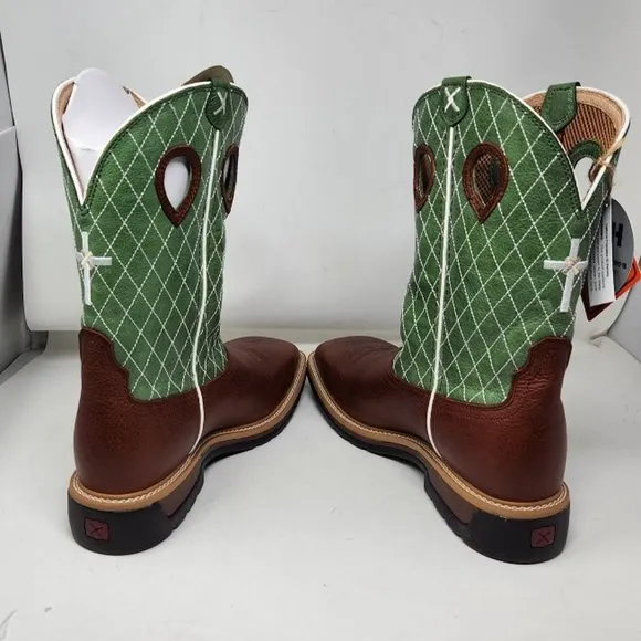 Men's 12 Twisted X Lite Cowboy Work 12&quot; steel toe western cross boots MLCS002