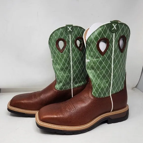 Men's 12 Twisted X Lite Cowboy Work 12&quot; steel toe western cross boots MLCS002