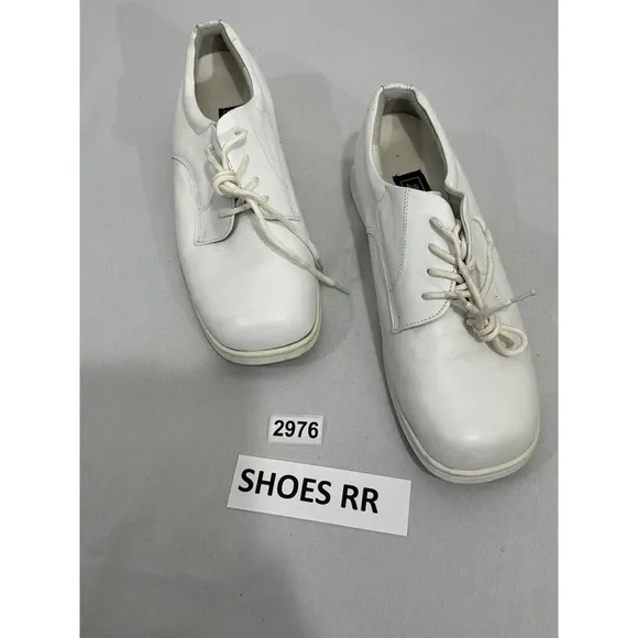 Men’s 24 Hour   Size 13 WW 3011 White Leather Lace Up Comfort Shoes