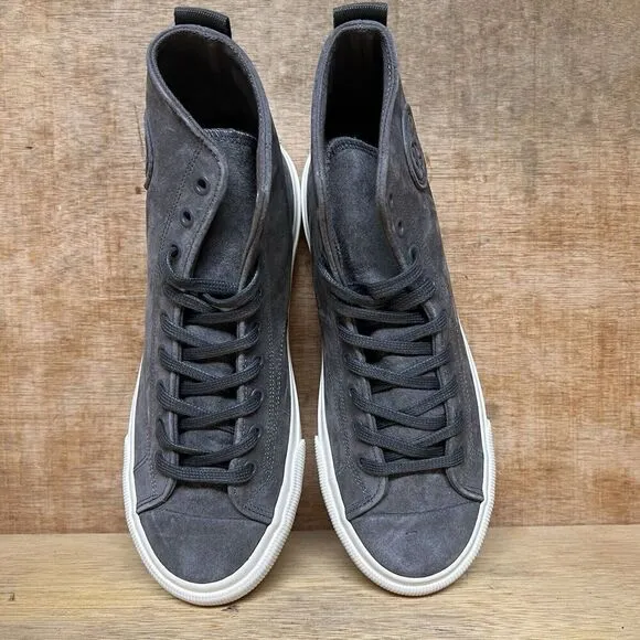 Mens 8.5 / Womens 10 - PF Flyers Center Suede Gray Hi Top Sneakers All American