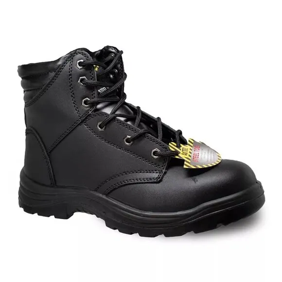 Men's AdTec Classic VII Steel Toe Work Boots - Black - 8 - NWT