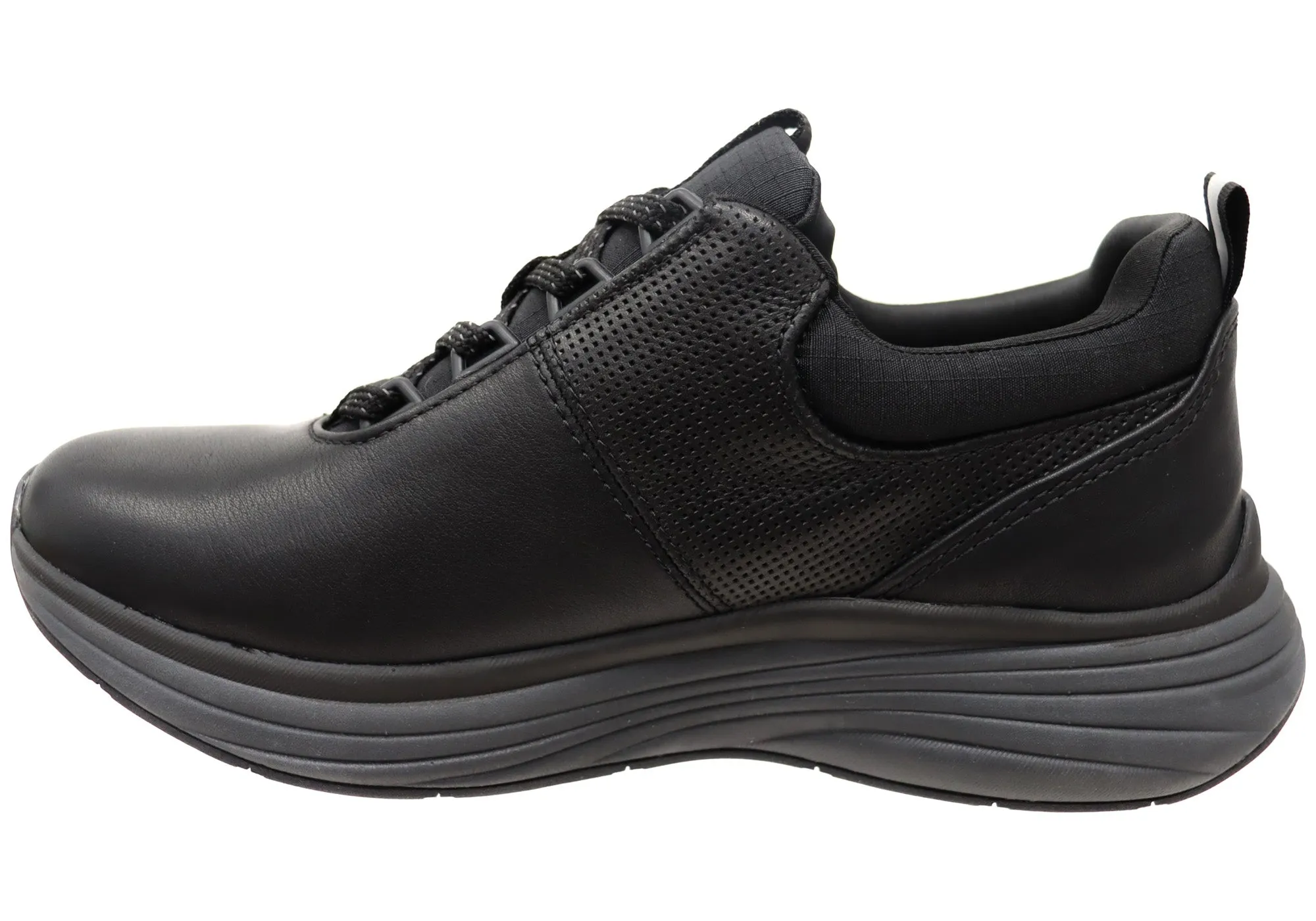 Mens Align Tahoe Comfortable Leather Wide Fit Arch Support Sneakers