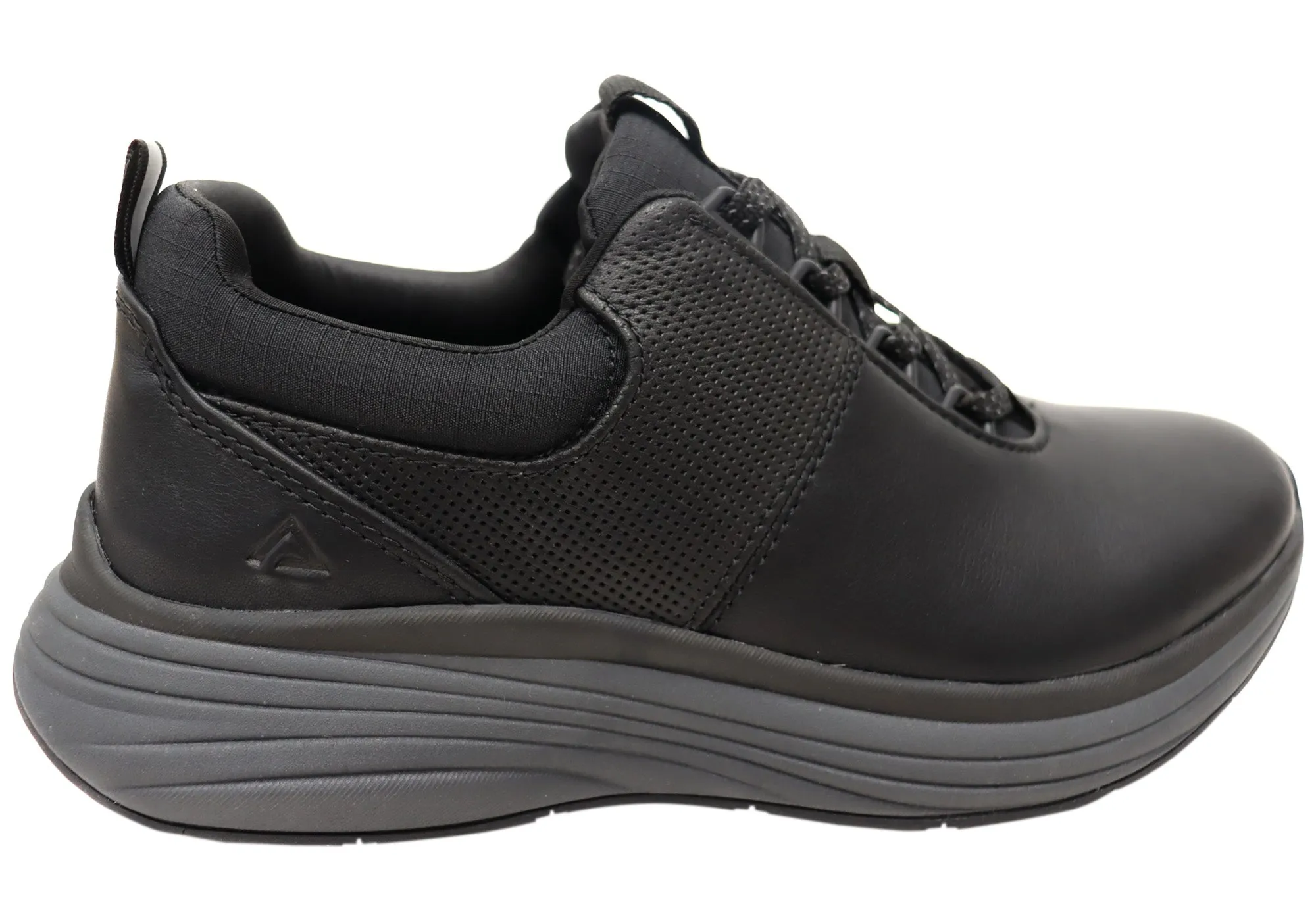 Mens Align Tahoe Comfortable Leather Wide Fit Arch Support Sneakers