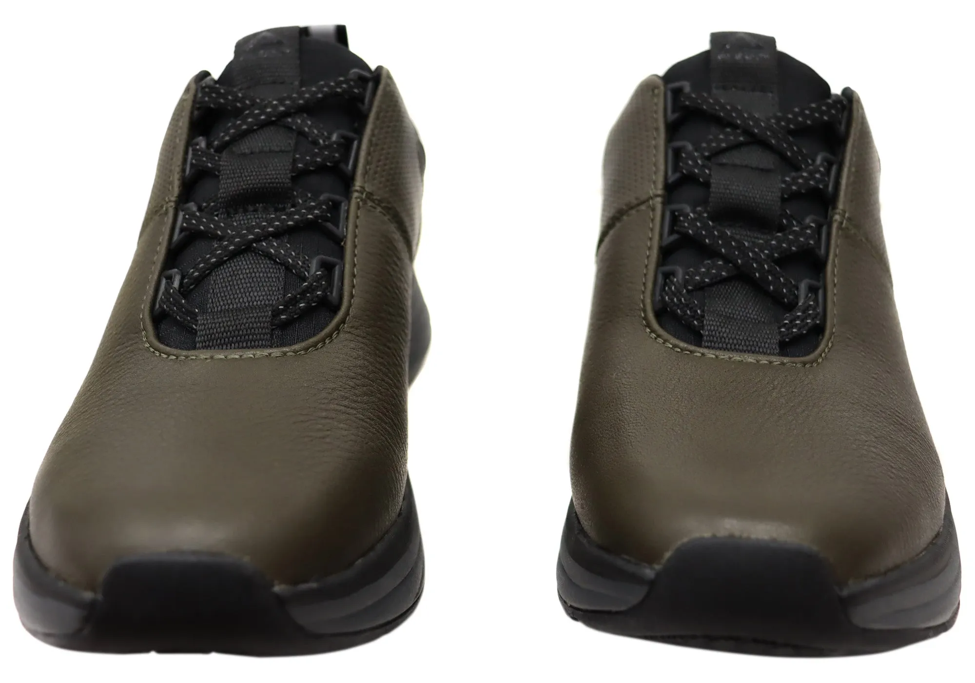 Mens Align Tahoe Comfortable Leather Wide Fit Arch Support Sneakers